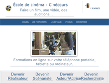 Tablet Screenshot of cinecours.com